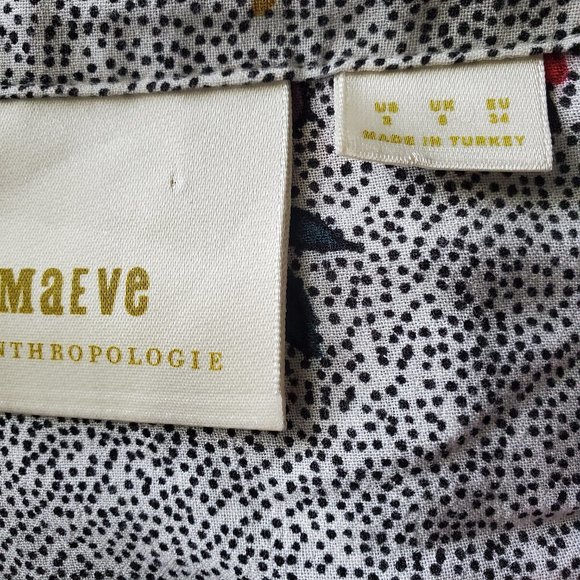 Anthropologie MAEVE Floral Janie Pheasant Top Size 2 - Picture 10 of 11